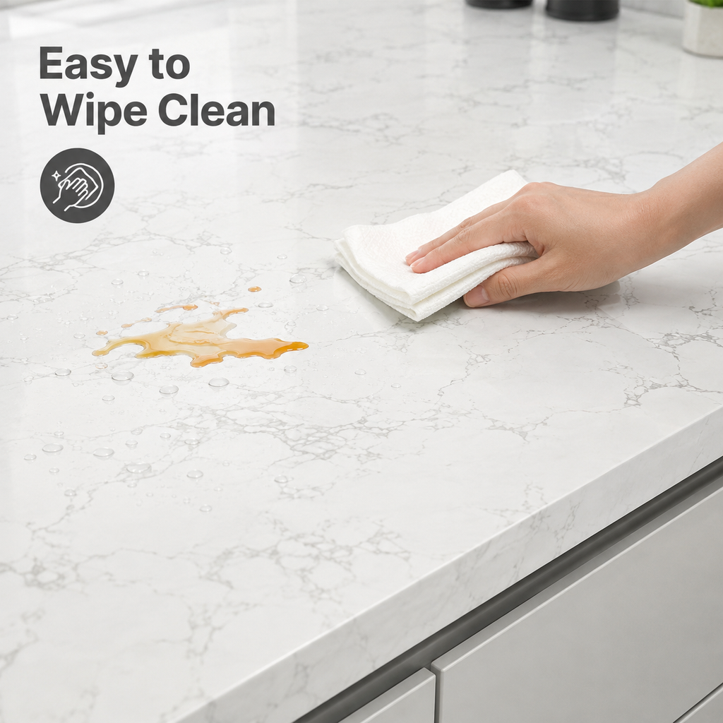 White Marble Peel & Stick Contact Paper