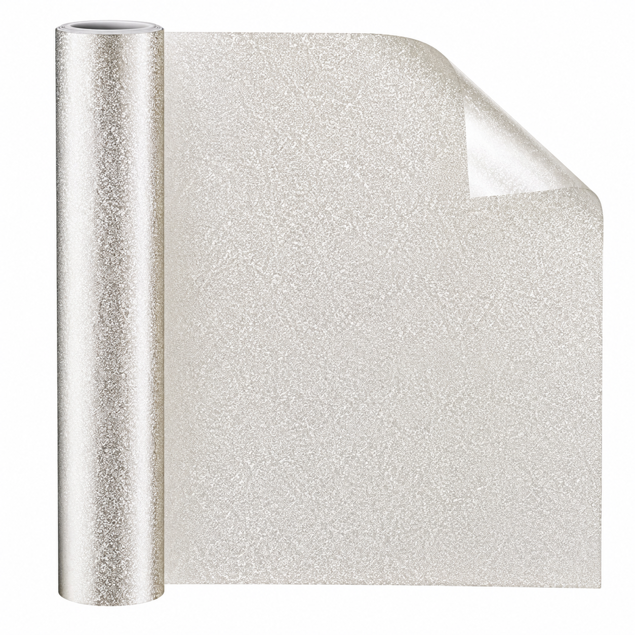 Frosted Window Privacy Film, Static Cling, Crushed Glass, 23.6 x 118 in