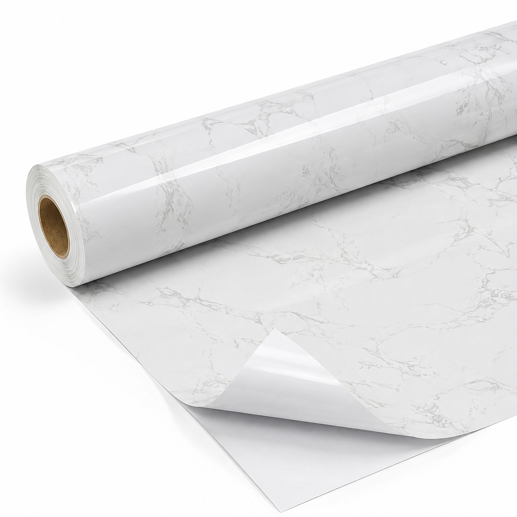 White Marble Peel & Stick Contact Paper